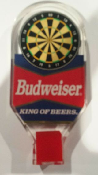 Vintage Budweiser Beer Tap Handle 6.  5 " Acrylic Anheuser - Busch Darts
