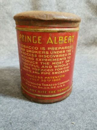 Vintage Prince Albert Crimp Cut Pipe And Cigarette Tobacco Can