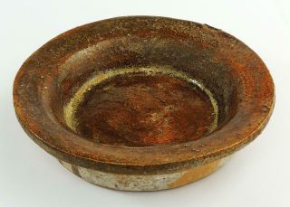 Chinese Provincial Ming Dynasty Pottery Brown Glaze Bowl
