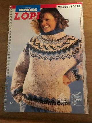 Reynolds Lopi Yarn Sweater Knitting Patterns Book 11 Vintage Icelandic Norse
