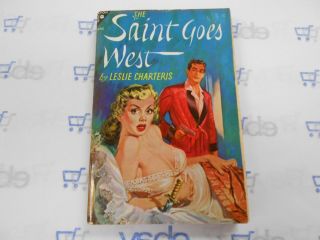 The Saint Goes West By Leslie Charteris (1952,  Avon 420,  Pb) Vintage Mystery