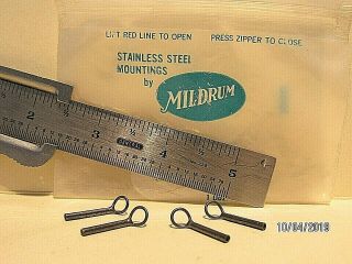 4 Fly Rod Tip Tops - Vintage - Discontinued Mildrum Co.  - Approx.  1.  4mm.  I.  D.  