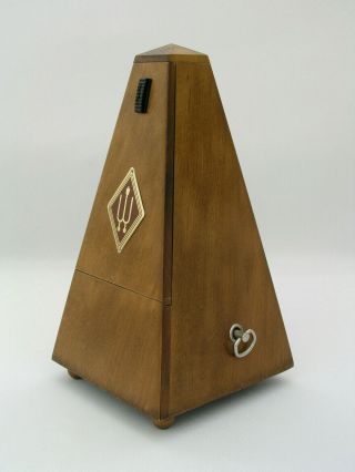 Vintage Wittner Maelzel Metronome - Wood Case - Wind Up & - W.  Germany