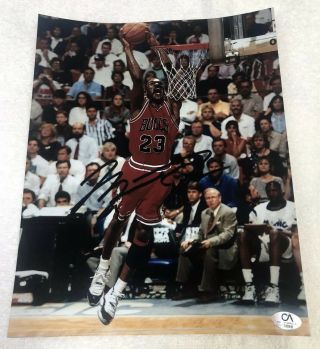 Michael Jordan Chicago Bulls Signed 8x10 Photo With