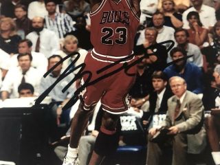 Michael Jordan Chicago Bulls Signed 8x10 Photo with 2