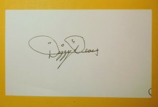 Dizzy Dean Signed 3x5 Index Card - Baseball Hall Of Fame