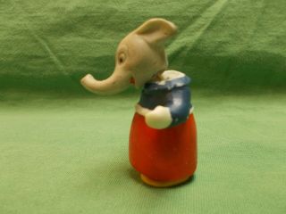 Vintage 1920 ' s Germany Elephant Bisque Nodders Bobble Heads 3