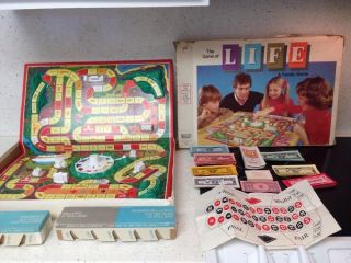 Vintage 1977 The Game Of Life A Family Game Milton Bradley Board Game Made - Usa