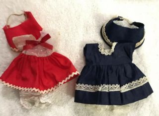 Cute Dresses For 8 In 1950’s Doll.  Ginny,  Madame Alexander Type.