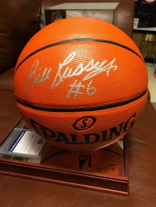 Bill Russell Autographed/signed Basketball (psa/dna) 1 Day Only