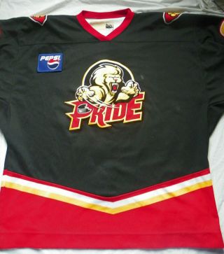 Vintage Echl Pee Dee Pride Hockey Jersey 27 Game Worn Sz 58