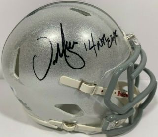 Urban Meyer Signed Autographed Ohio State Buckeyes Mini Football Helmet Psa/dna