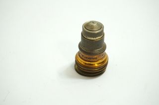 Bausch & Lomb B&l Microscope Objective 1.  9mm - 1.  25 97x Oil 1mm Vintage Brass