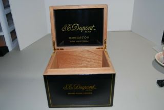 S.  T.  Dupont Paris Cigar Box For Hand Made Robustos Cigars 2