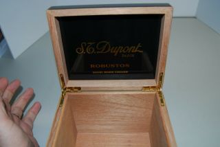 S.  T.  Dupont Paris Cigar Box For Hand Made Robustos Cigars 3