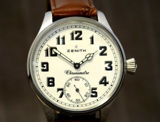 Zenith Luxury Watch For Men Big Face Marriage Wrist Watch Vintage Swiss Made Uhr