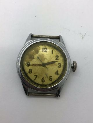 Vintage Ww2 Elgin Wristwatch Model 532 Military Watch U.  S Mo No.  16173
