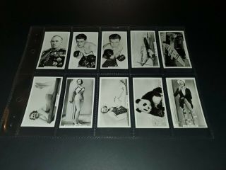 1938 Ardath " Photocards " Group - M (boxing/beauties/warplanes) Full45