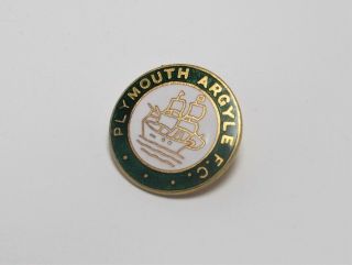 Plymouth Argyle Fc - Vintage Enamel Crest Badge.