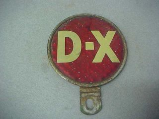 Vintage D - X Reflective License Plate Topper