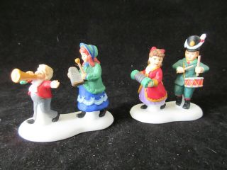 Vintage Dept 56 Dickens Heritage Village Christmas Morning Parade Figurines