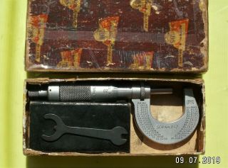 Vintage Brown & Sharpe No.  13 0 - 1 Inch Micrometer