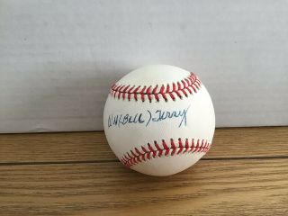 Bill Terry Hof Single Signed National League Baseball Sweet Spot Psa Sticker
