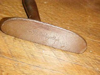 A.  G.  Spalding " Chicoppe Putter " Vintage Hickory Shaft Golf Club