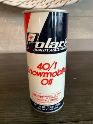 Full Vintage Polaris Snowmobile Oil Can Nos