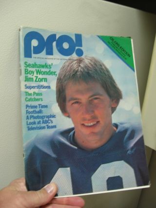 1978 Pittsburgh Steelers Game Program Vs.  Houston Oilers Dec.  3,  Jim Zorn Cover