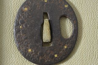 Antique Edo Period Iron Tsuba,  Menuki,  Tanto,  Kozuka