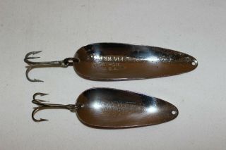 2 Vtg Eppinger Spoon Fishing Lures (1) DARDEVLE w/ Box & (1) DARDEVLET VG, 3