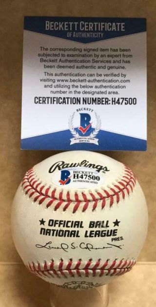 LARRY WALKER COLORADO ROCKIES SIGNED AUTO 1998 ALL STAR GAME BASEBALL H47500 3