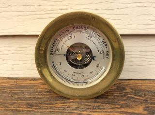 Antique Holosteric Barometer Ships Clock Style,  Parts / Repairs