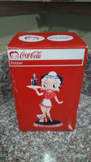 Vintage Betty Boop Coca Cola Bobble Head Waitress Figurine By Vandor