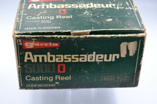 Vintage Abu Garcia Ambassadeur 5000d Reel In The Box