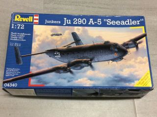 Vintage Revell Junkers Ju 290 A - 5 Seeadler 1:72 Airplane Model Kit 04340