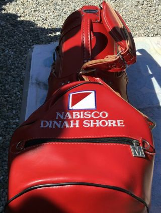 Vintage Dinah Shore Nabisco Red Leather Golf Bag A True Classic Shape
