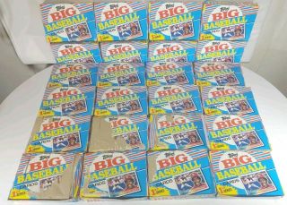 1988 Full Case Of 24 Boxes Topps Big Baseball Cards 1st Series Wax Packs