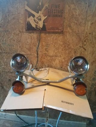 Vintage Harley Davidson Shovelhead Headlight Aasembly Guide Lights
