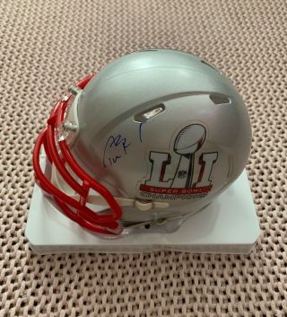 Tom Brady Signed Auto Autographed England Patriots Sb Li Riddell Mini Helmet