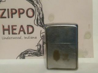Vintage 1961 Zippo Chrome (with And Insert)