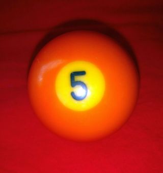 Vintage Replacement Single Billiard Pool Ball Standard 2.  25 " 2 ¼” Ball 5