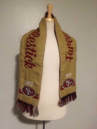 San Francisco 49ers (niners) Farewell To Candlestick Park Scarf