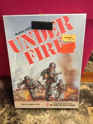 Vintage Commodore 64/128 Microcomputer Games UNDER FIRE Avalon Hill Video Game 2
