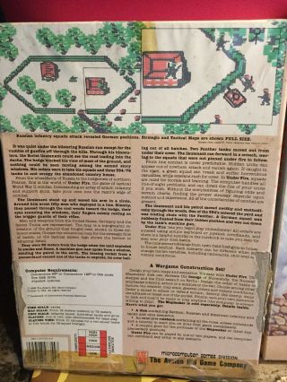 Vintage Commodore 64/128 Microcomputer Games UNDER FIRE Avalon Hill Video Game 3