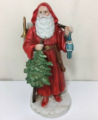 Enesco Santa Figurine By John Grossman 1987 Vintage