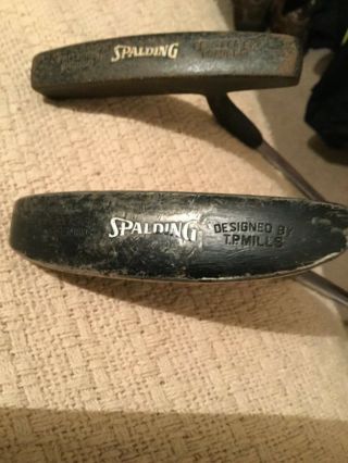 2 Vintage Spalding Tpm 2 &6 Precision Ground Putter Tp Mills 35 " Rh