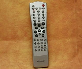 Vintage Silver Magnavox Universal Remote Control For Any Television Unit