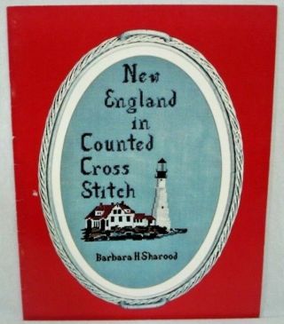 England In Counted Cross Stitch Pattern Book Barbara H Sharood Vintage 1987